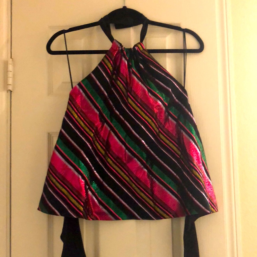 Trina Turk Tie Back Halter Top